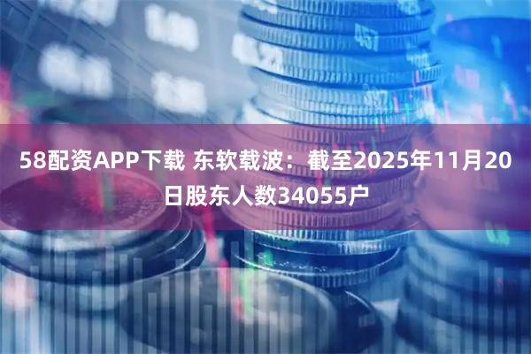 58配资APP下载 东软载波：截至2025年11月20日股东人数34055户